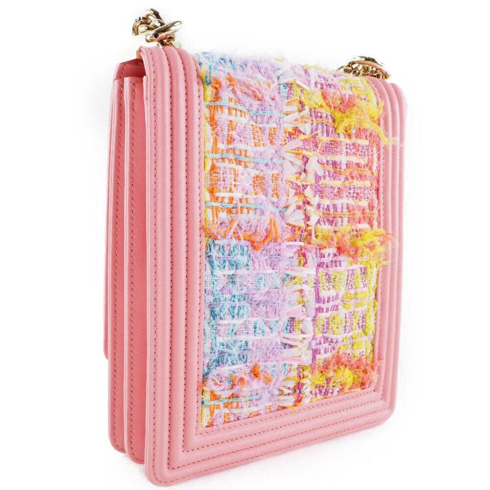 CHANEL Boy chanel COCO Mark ChainShoulder Shoulder Bag pink/Gold Ha...